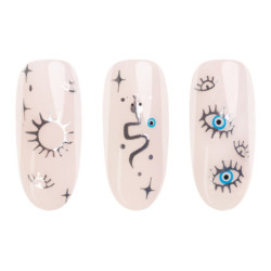 Nail Stickers Boho Silver