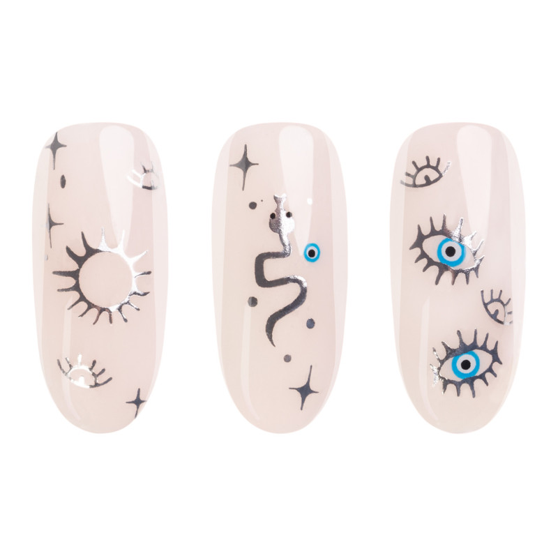 Nail Stickers Boho Silver