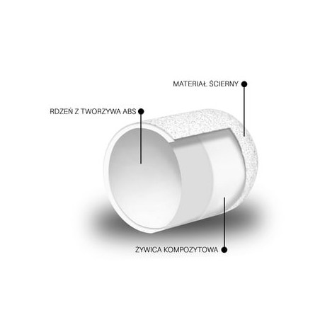 Afgeronde kap ABS White 13 mm 220