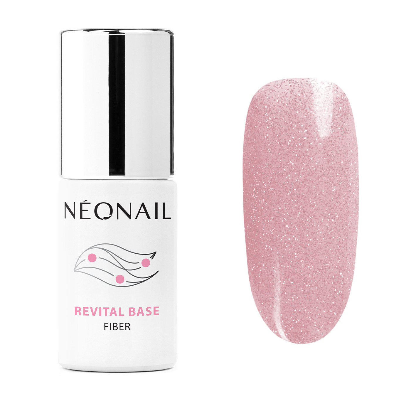 Gellak 7,2 ml - Revital Base Fiber Blinking Cover Pink