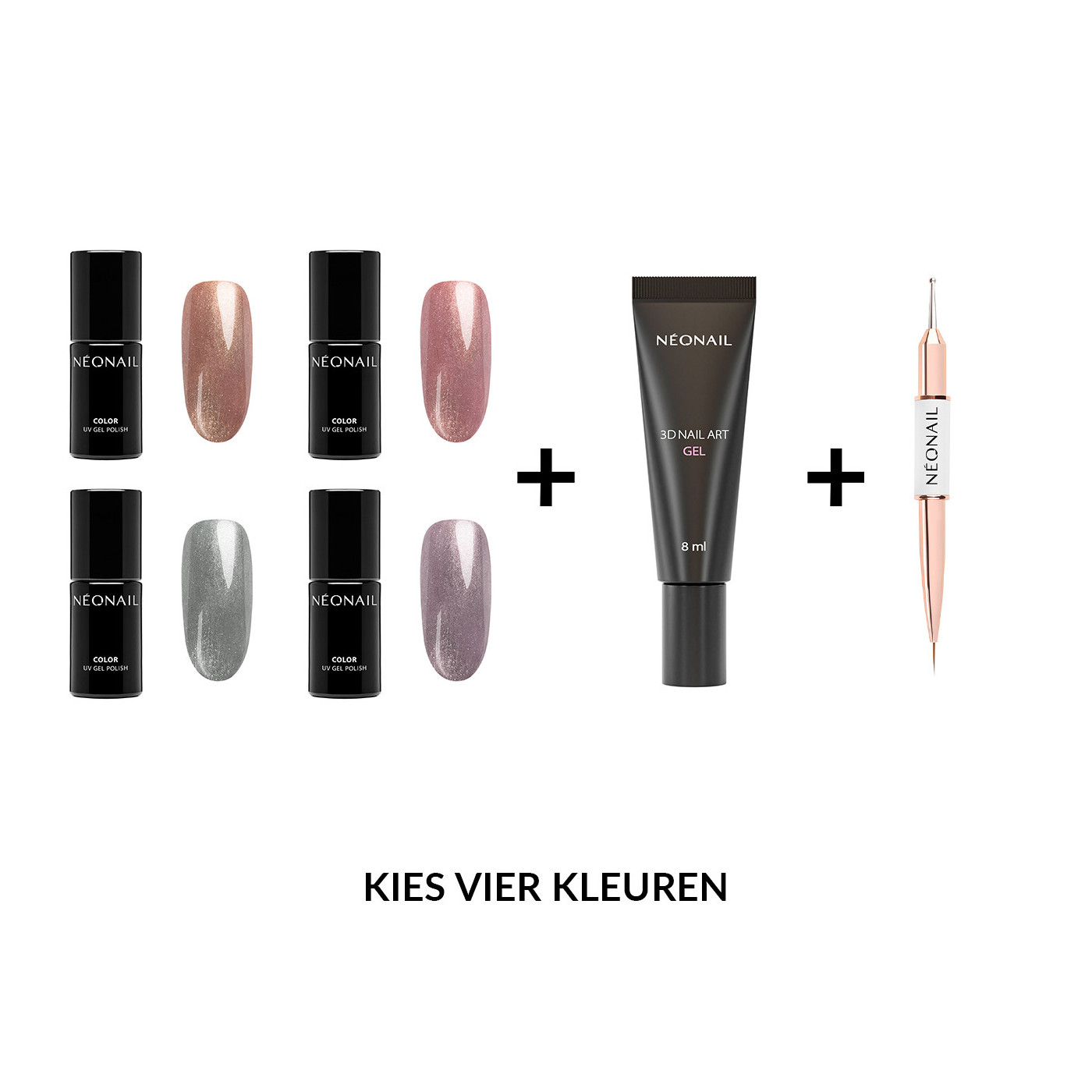 Winter Symphony – Metallic 3D Art Bundel | Maak van elke wintermanicure een luxe statement.