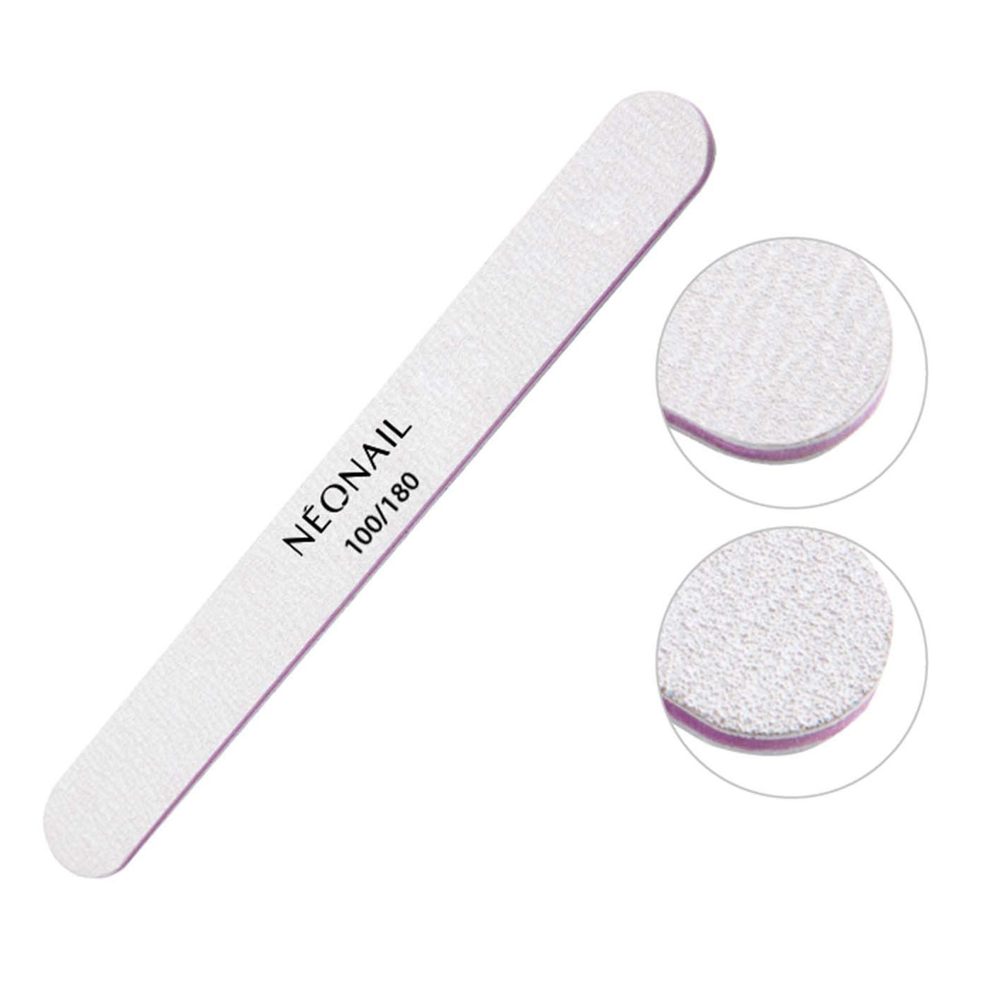 Grijze rechte nagelvijl 100/180 NEONAIL Grijze rechte nagelvijl 100/180 NEONAIL