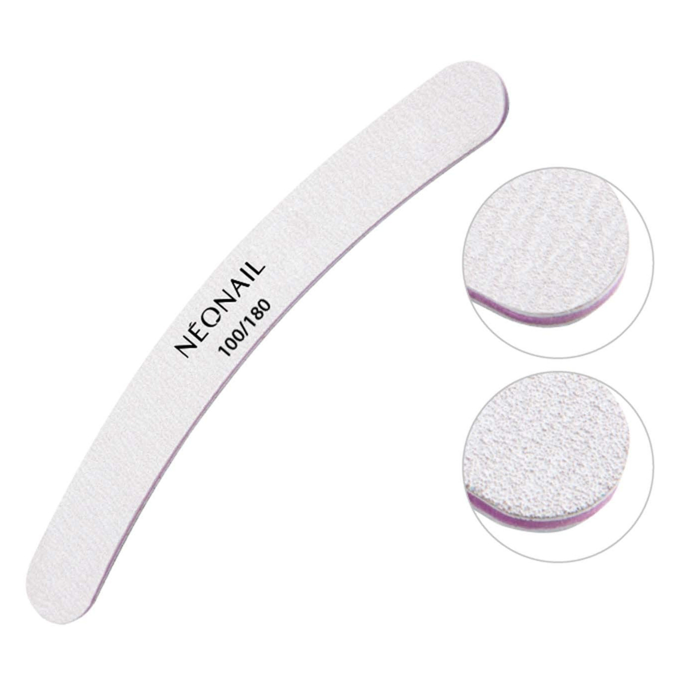 Grijze banaan nagelvijl 100/180 NEONAIL Grijze banaan nagelvijl 100/180 NEONAIL