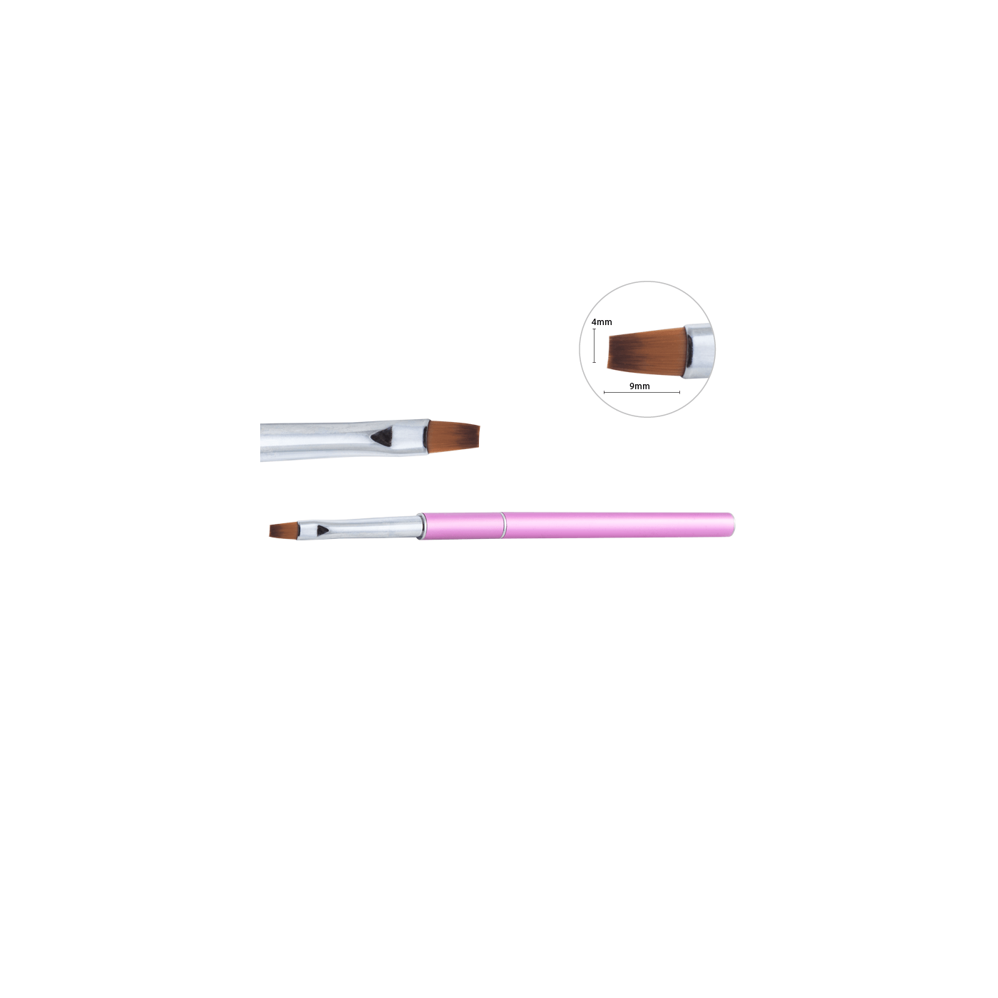 Natuurlijk gelkwastje, plat nr. 6 Natuurlijk gelkwastje, plat nr. 6