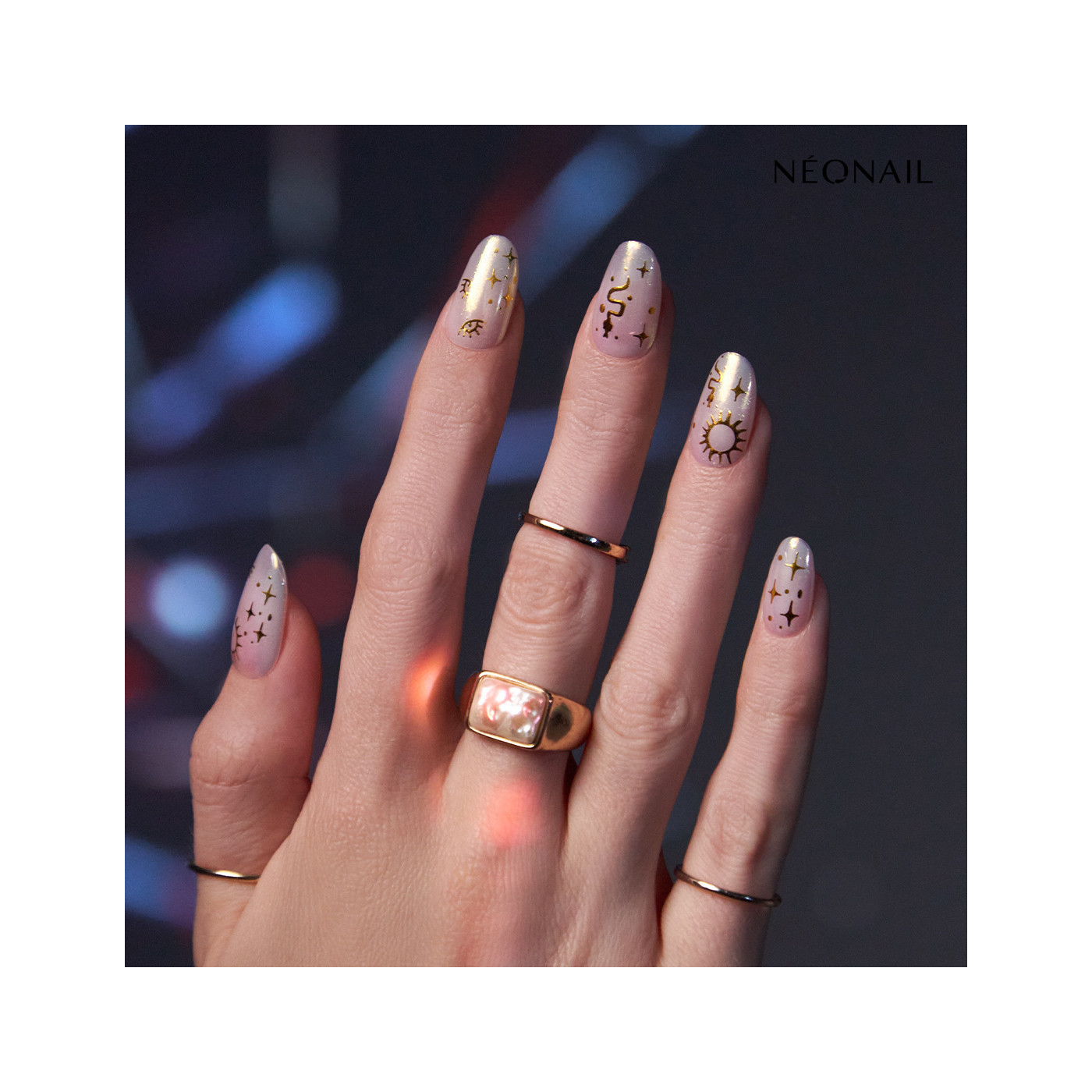 Nail Stickers Boho Gold