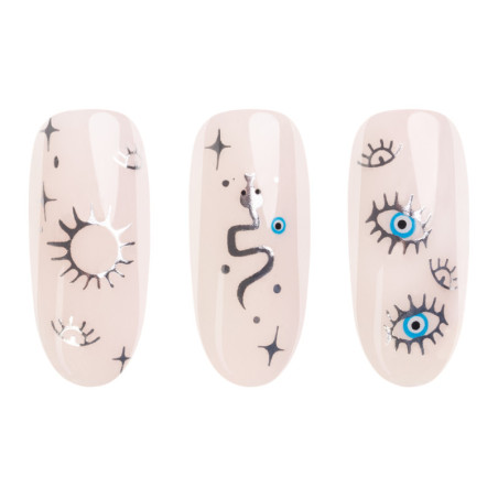 Nail Stickers Boho Silver