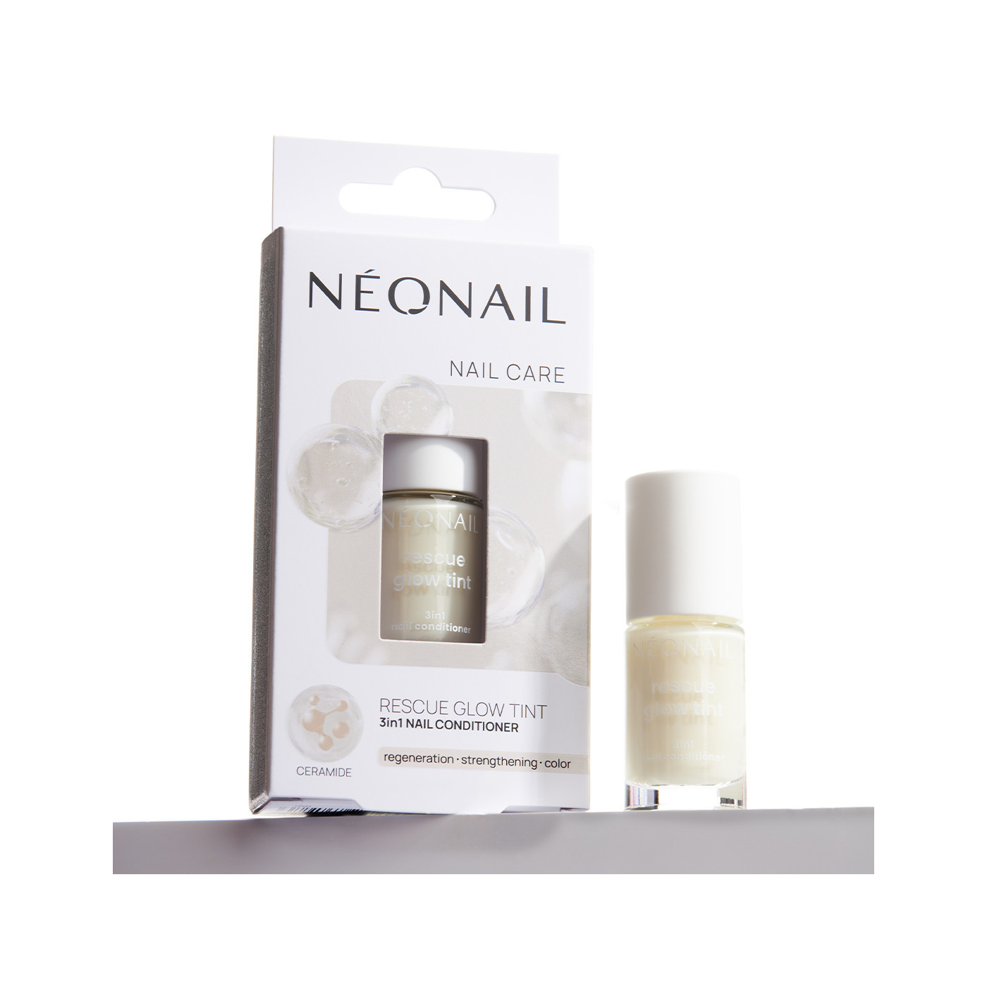 Rescue Glow Tint 3in1 Nail Conditioner Milky White