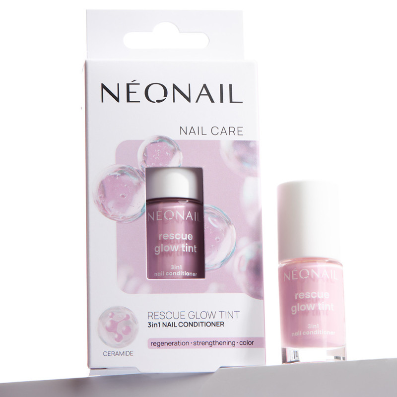 Rescue Glow Tint 3in1 Nail Conditioner Glitter Violet