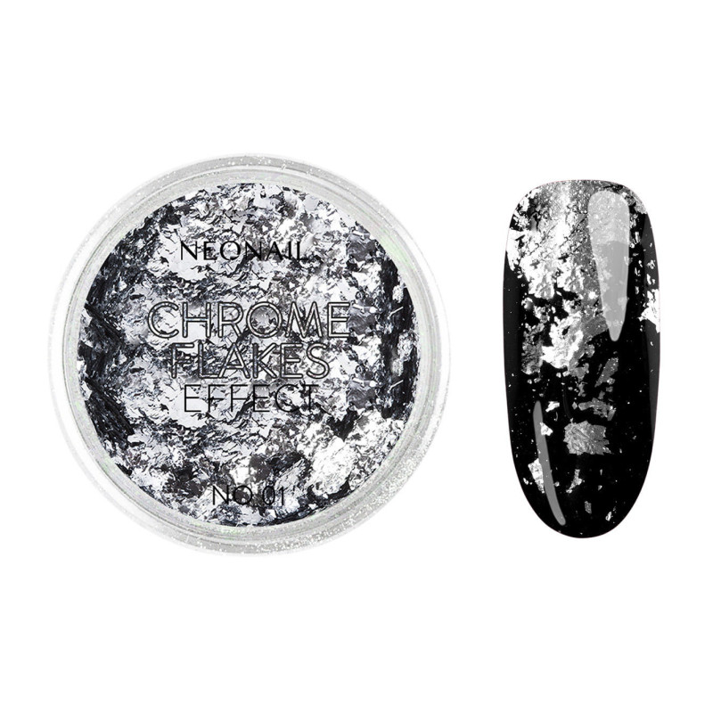 NEONAIL 💅 Chrome Flakes Effect 01 Pigmentpoeder 💅 Creëer een sprankelende, metallic look 💅 Perfect voor nail art liefhebbers 💅 O NEONAIL 💅 Chrome Flakes Effect 01 Pigmentpoeder 💅 Creëer een sprankelende, metallic look 💅 Perfect voor nail art liefhebbers 💅 O