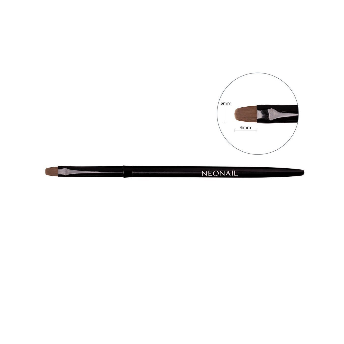 Nail Art Brush 03 - Oval 6 mm