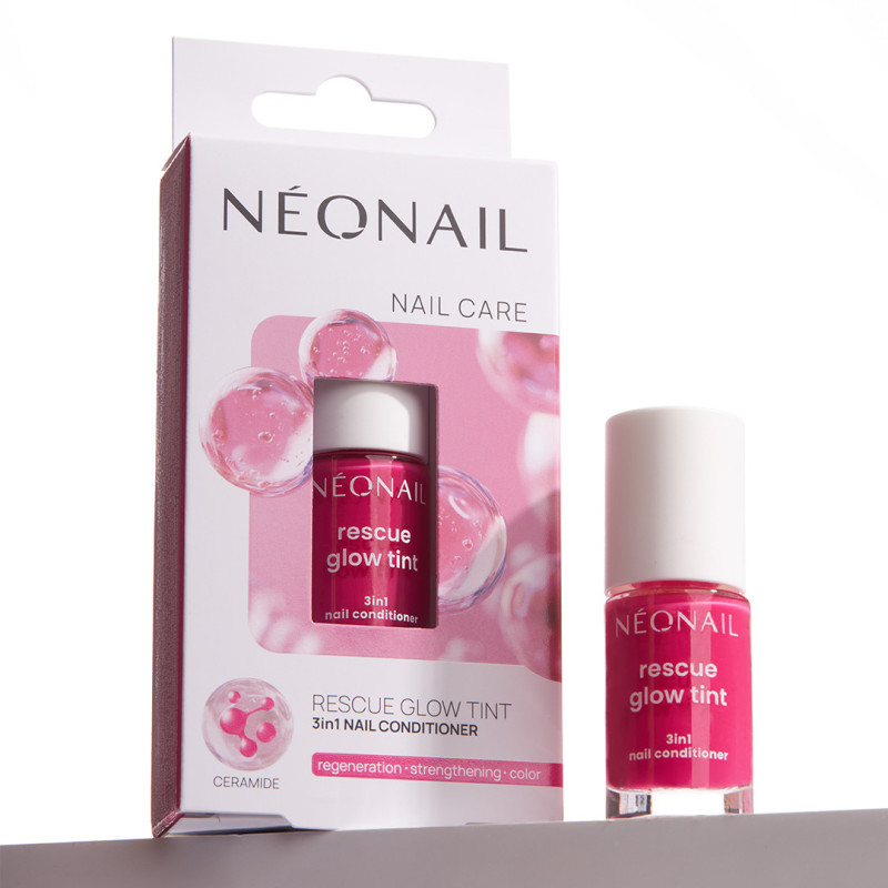 Rescue Glow Tint 3in1 Nail Conditioner Magenta Pink