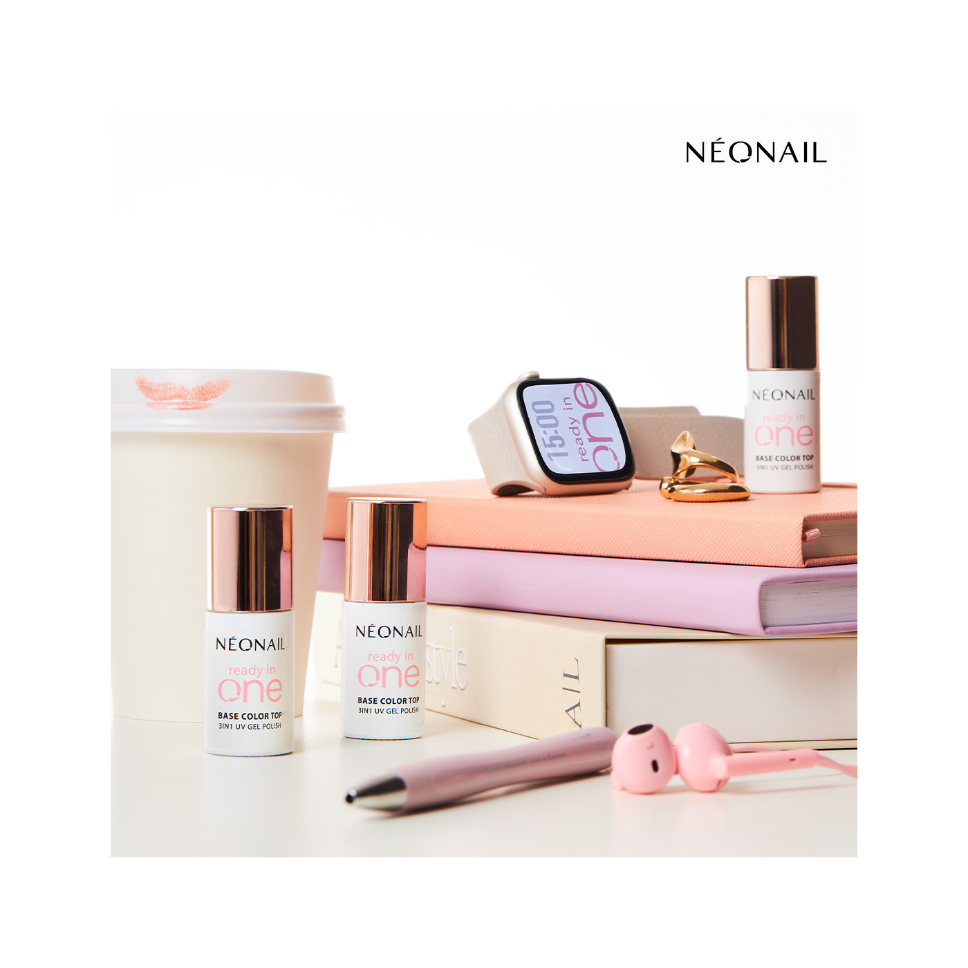 Gellak 7,2 ml - READY IN ONE - One Apricot 03 - Natuurlijke perzik tint | NEONAIL Gellak 7,2 ml - READY IN ONE - One Apricot 03 - Natuurlijke perzik tint | NEONAIL