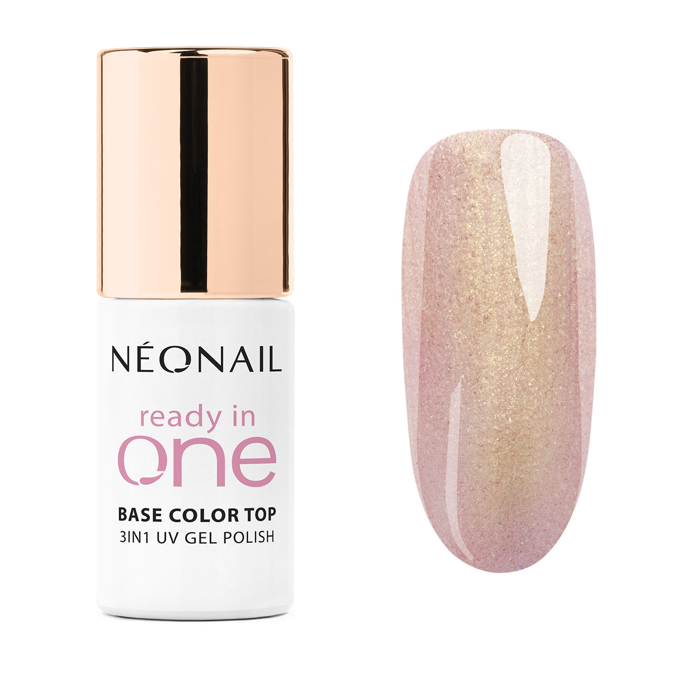 Gellak 7,2 ml - READY IN ONE - One Rose Glow 01 Gellak 7,2 ml - READY IN ONE - One Rose Glow 01