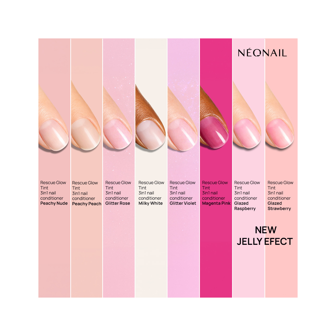 Rescue Glow Tint 3in1 Nail Conditioner Glitter Rose Rescue Glow Tint 3in1 Nail Conditioner Glitter Rose