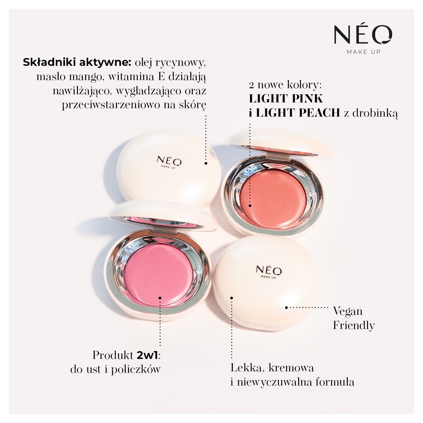 Intense Serum Lip & Cheek Balm – Light Peach Intense Serum Lip & Cheek Balm – Light Peach
