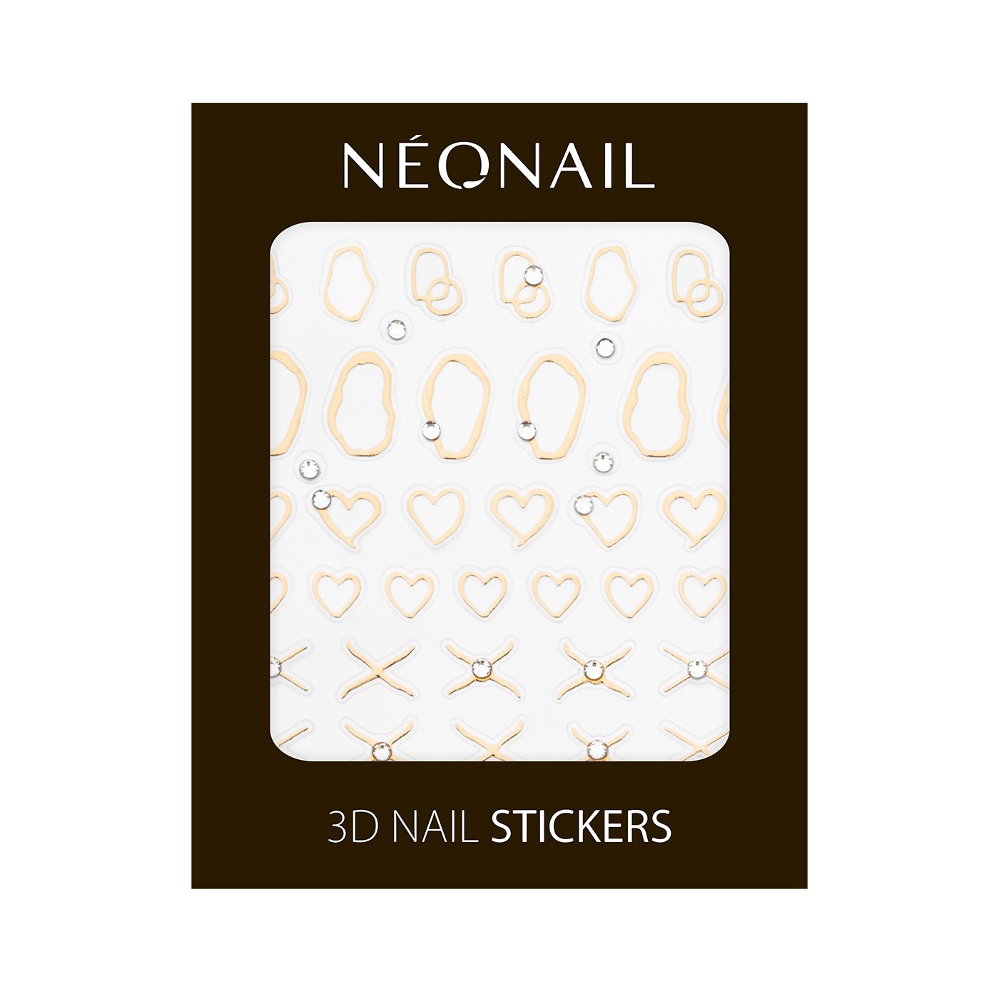 3D Nail Stickers Gold Abstract | NEONAIL 3D Nail Stickers Gold Abstract | NEONAIL