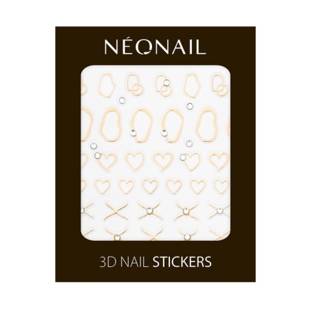 3D Nail Stickers Gold Abstract | NEONAIL