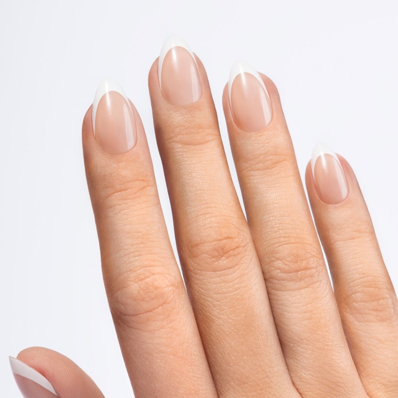 Flex Gel Press Ons 32 pc – Perfect French Medium Almond | NEONAIL Flex Gel Press Ons 32 pc – Perfect French Medium Almond | NEONAIL