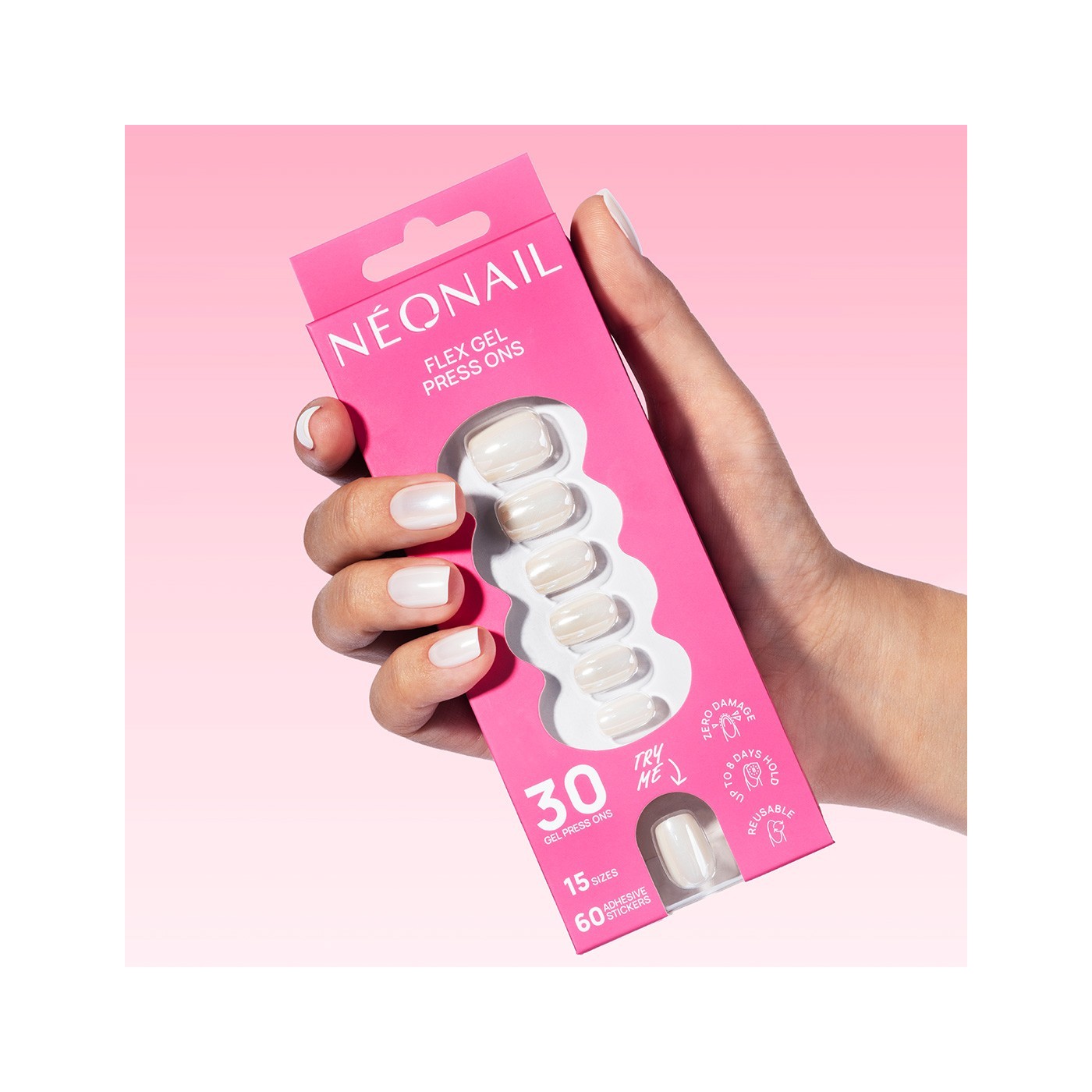 Flex Gel Press Ons 30 pc – Glazed Toffee Short Square | NEONAIL Flex Gel Press Ons 30 pc – Glazed Toffee Short Square | NEONAIL