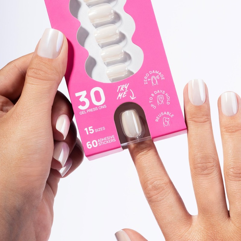 Flex Gel Press Ons 30 pc – Glazed Toffee Short Square | NEONAIL Flex Gel Press Ons 30 pc – Glazed Toffee Short Square | NEONAIL
