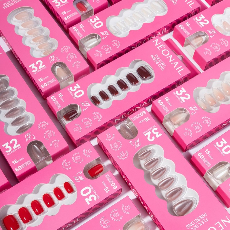 Flex Gel Press Ons 30 pc – Glazed Toffee Short Square | NEONAIL Flex Gel Press Ons 30 pc – Glazed Toffee Short Square | NEONAIL