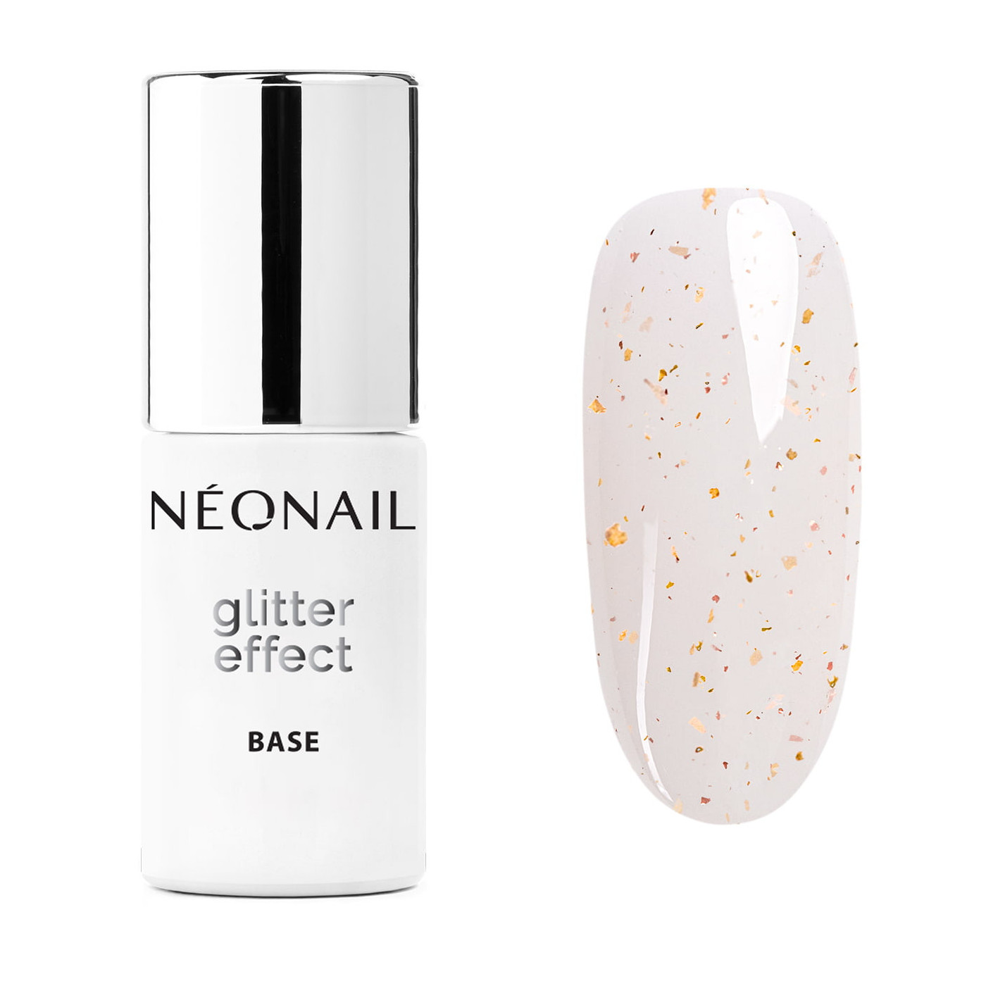 Gellak 7,2 ml - Glitter Effect Base Nude Sparkle