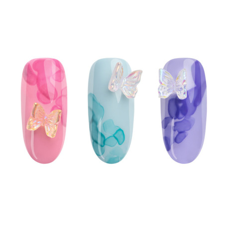 3D nail art – butterflies|