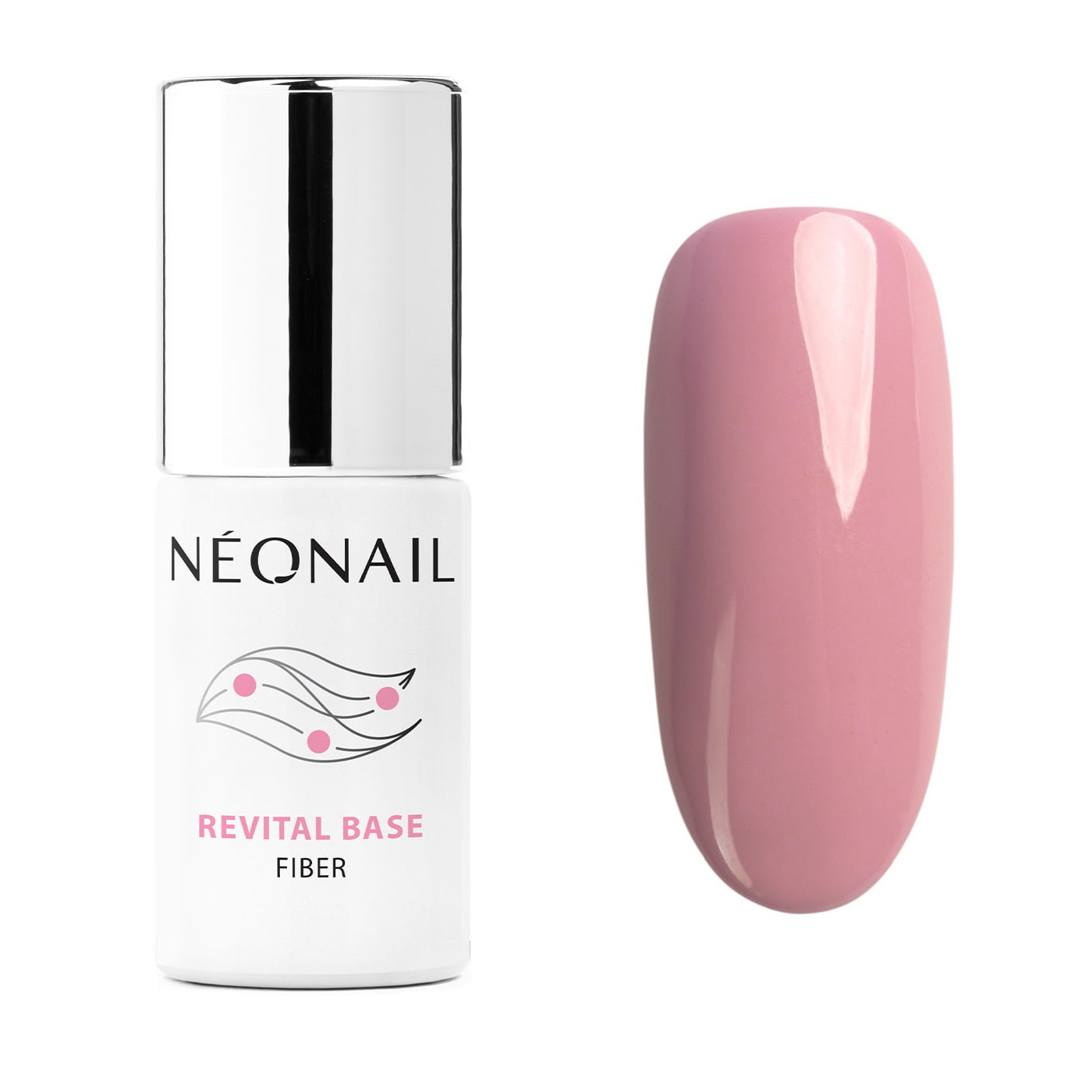 Gellak 7,2 ml - Revital Base Fiber Rosy Blush