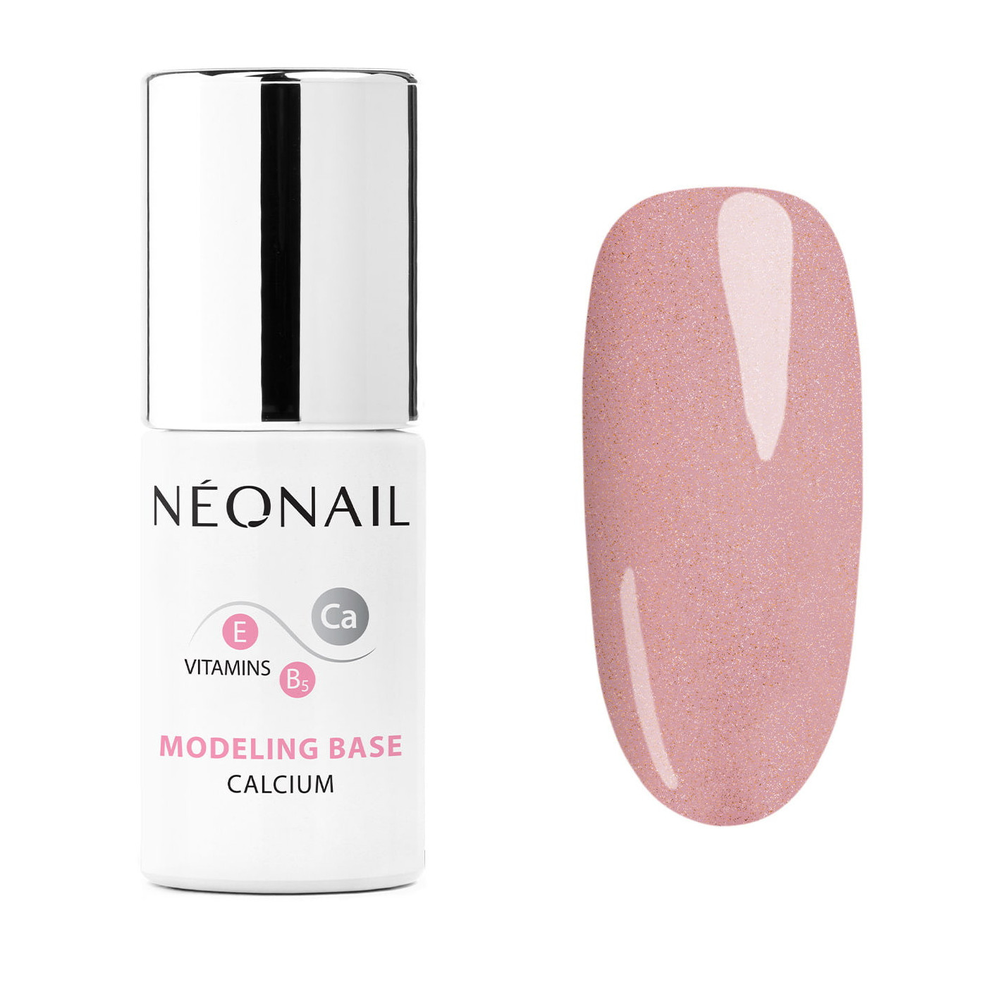 Gellak 7,2 ml - Modeling Base Calcium Pink Quartz
