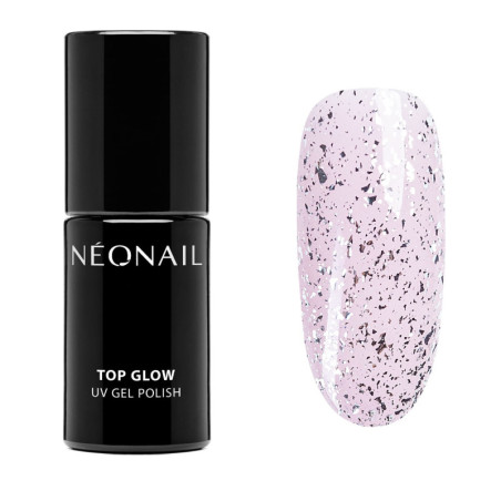 Gellak 7,2 ml - Top Glow Silver Flakes
