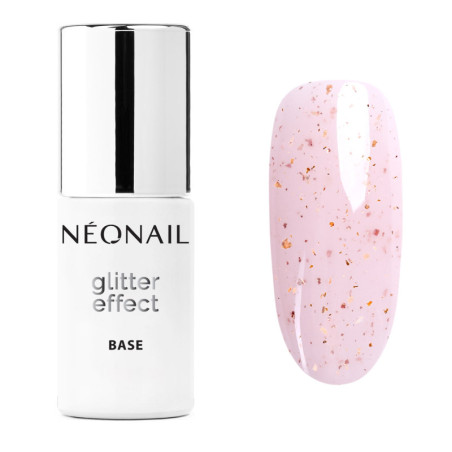 Gellak 7,2 ml - Glitter Effect Base Pink Sparkle