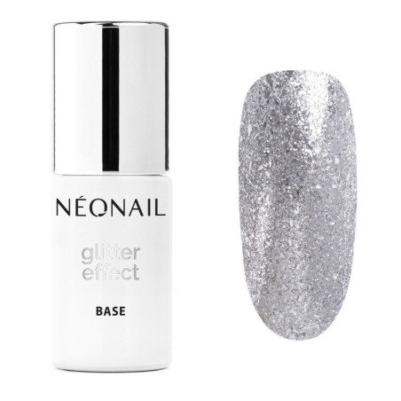 Gellak 7,2 ml - Glitter Effect Base Silver Twinkle