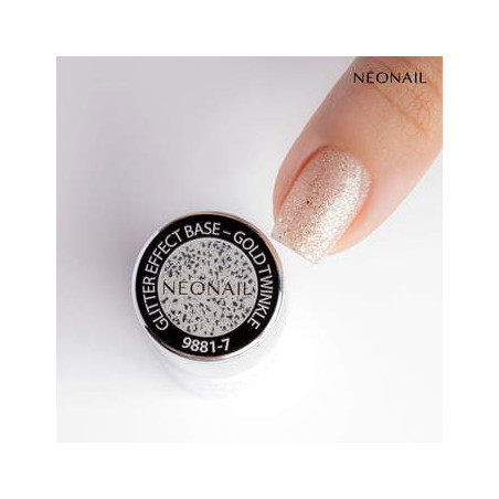 Gellak 7,2 ml - Glitter Effect Base Gold Twinkle