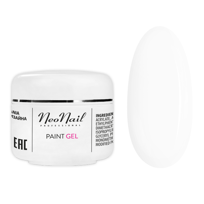 Paint UV/LED Gel 5 ml - White Rose