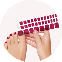 Pedicure nail stickers